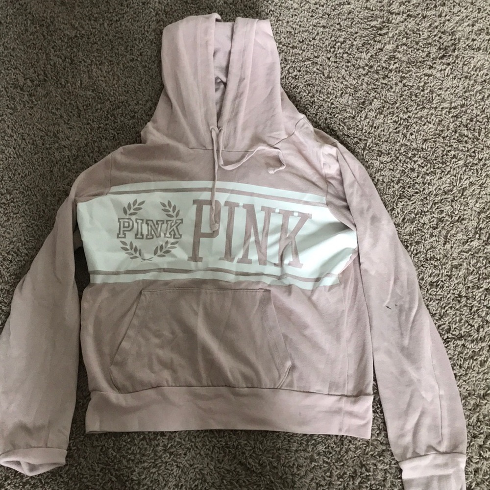 Pink cropped hoodie